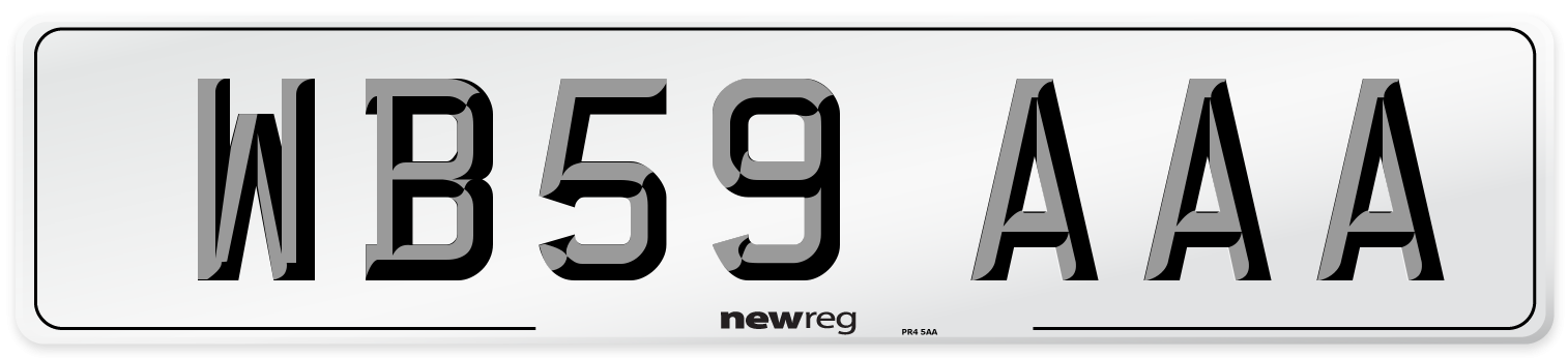 WB59 AAA Number Plate from New Reg
